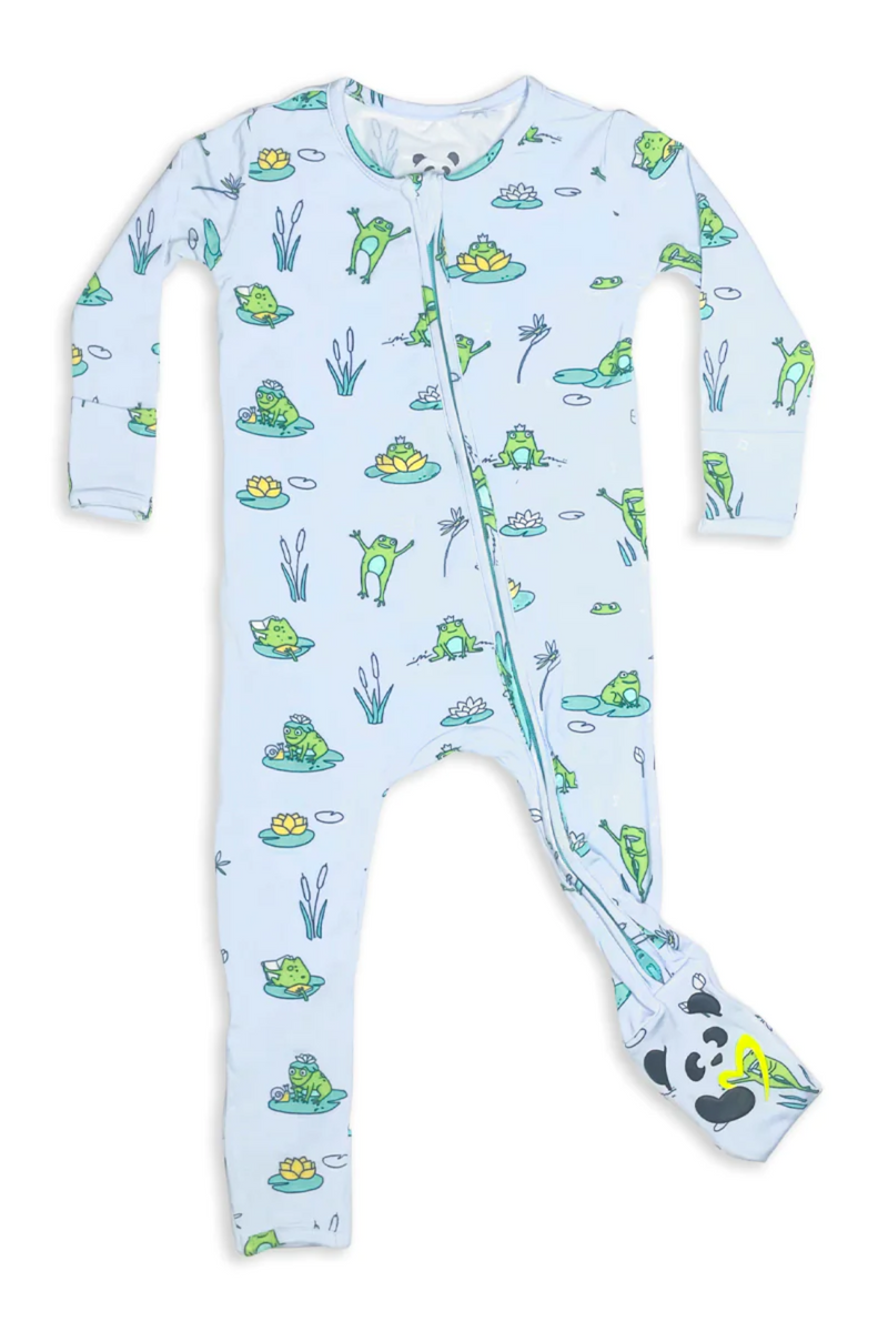 Frogs Bamboo Convertible Footie