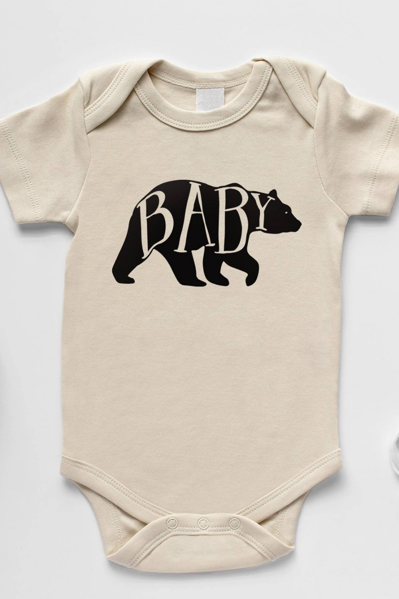Baby Bear Cream Bodysuit
