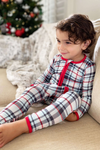 Holiday Plaid Bamboo Convertible Footie
