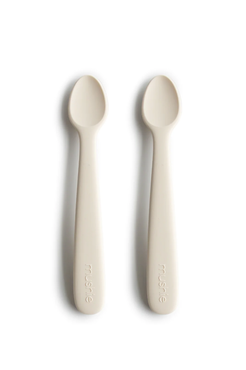 Silicone Feeding Spoons 2 pk - Ivory