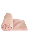 Light Pink Waffle Blanket