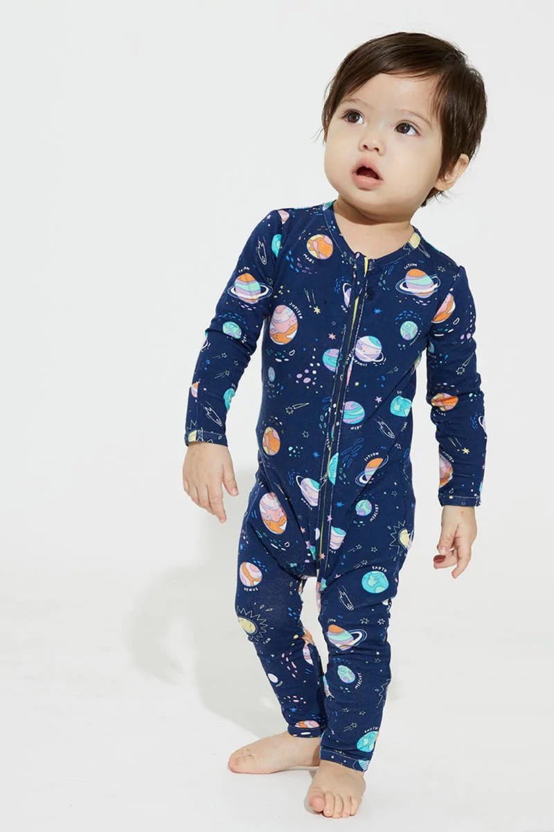 Planets Bamboo Convertible Footie