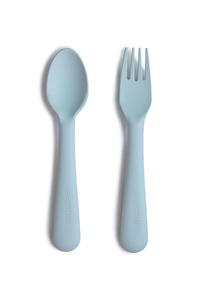 Fork & Spoon Set - Powder Blue