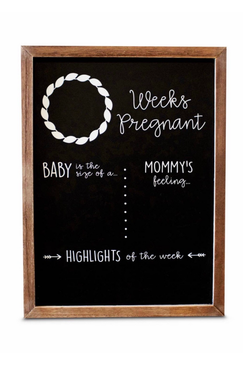 Pregnancy Milestone Chalkboard